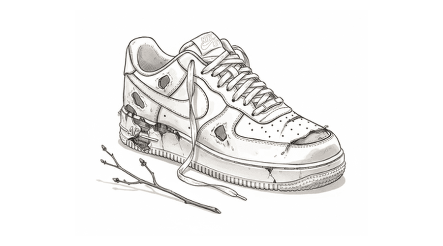 폐기 신발 상태